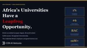 EON AI Ventures Launches Africa's Leapfrog Moment in Higher Education