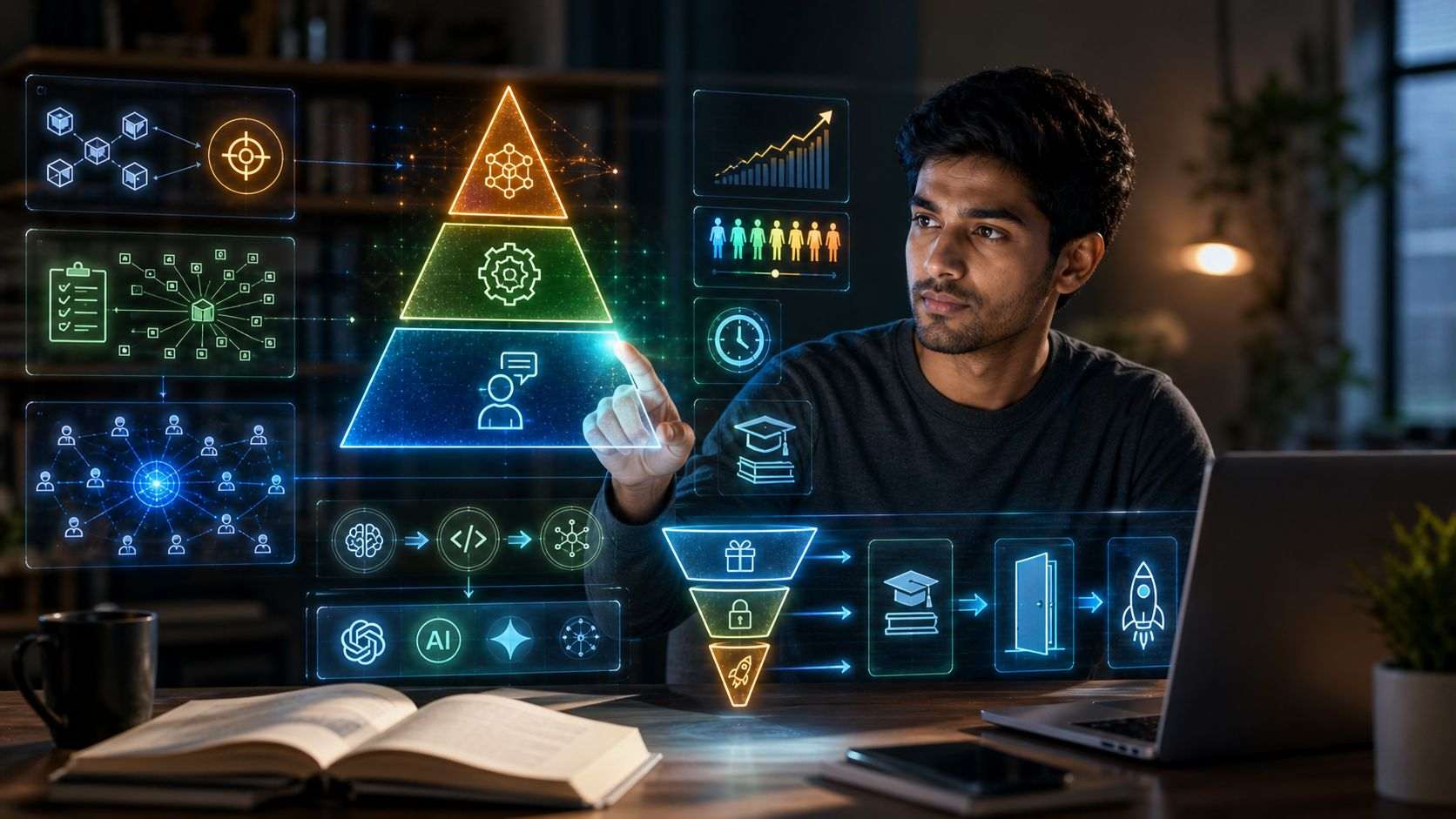 EON AI Ventures Opens The Pyramid: The Three-Level AI Operating Model at the Core of Its 100-Course Curriculum — Now Free.