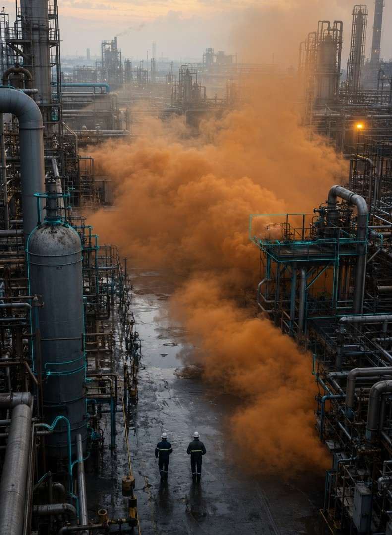 Flammable Gas-Cloud Dispersion → VCE